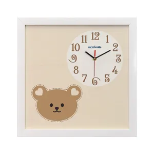 ساعت دیواری کودک مامز کیوتی مدل baby bear S-96