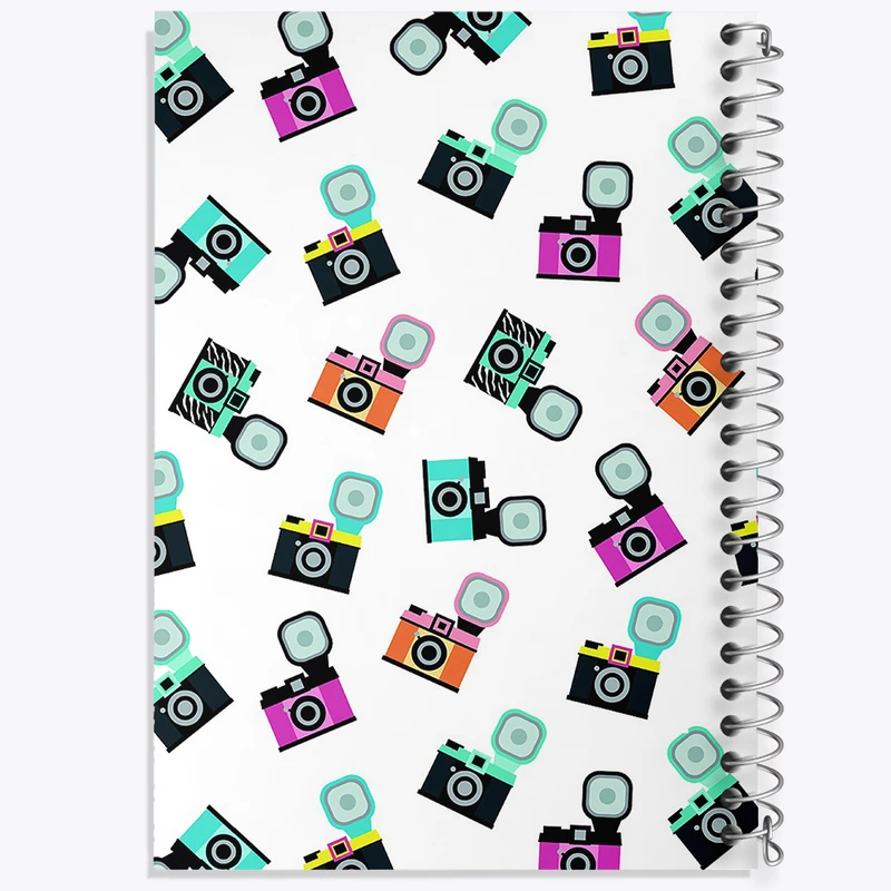 دفتر شطرنجی 50 برگ خندالو مدل دوربین عکاسی کد N1139