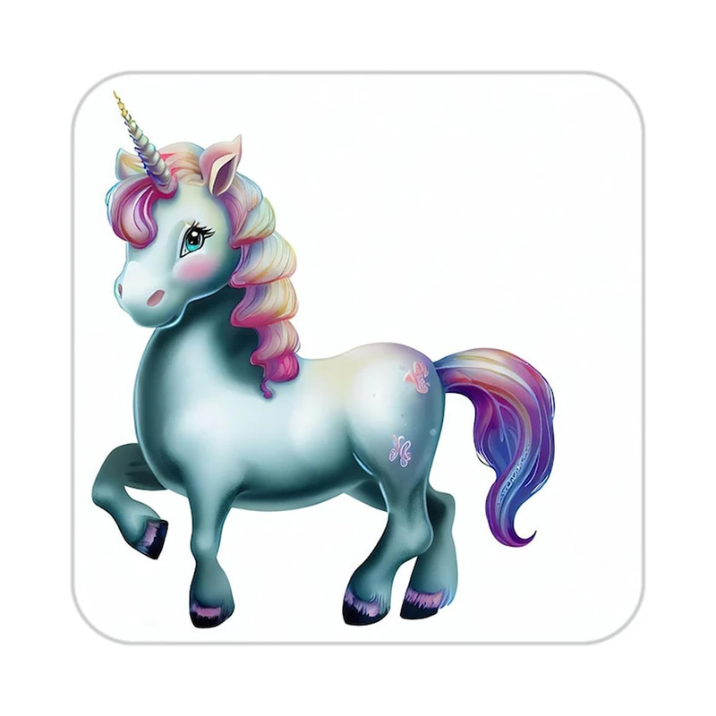 زیر لیوانی کاکتی طرح اسب تک شاخ و یونیکورن مدل mp33150