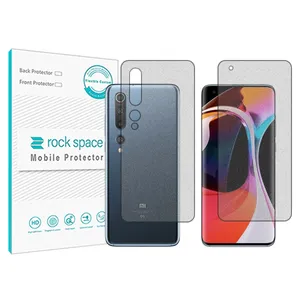 Matte Rockspace HyMTT screen protector suitable for the Xiaomi Mi 10 5G mobile phone along with the back of the phone