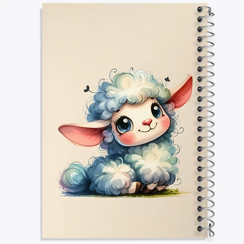 دفتر نقاشی 50 برگ خندالو طرح گوسفند کیوت کد N5505