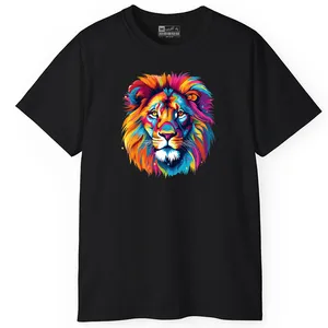 تی‌شرت آستین کوتاه مردانه پاد آفرین مدل شیر کد PT745