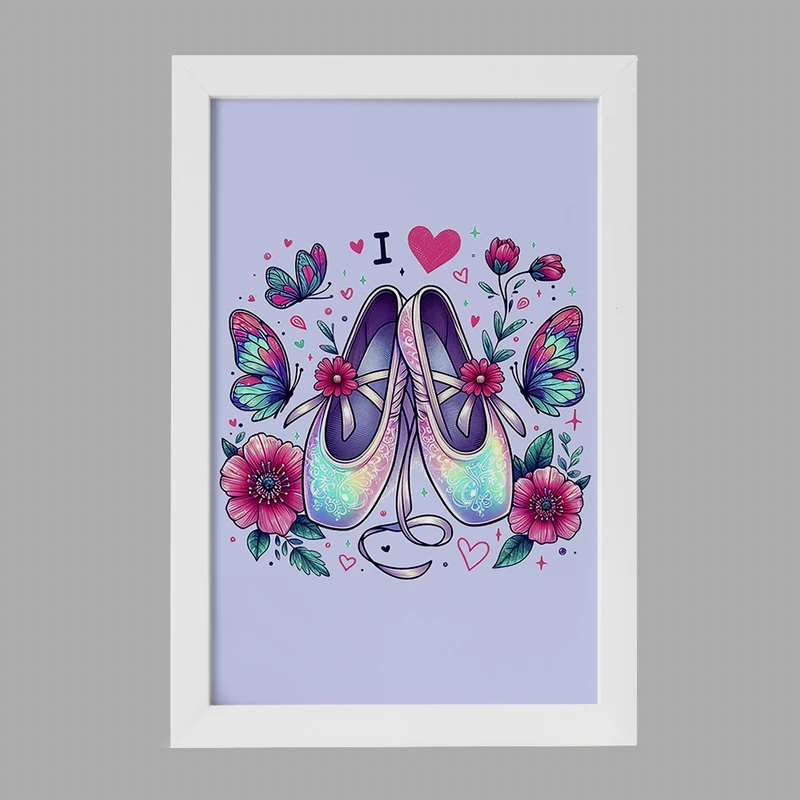 تابلو خندالو مدل کفش باله کد F2872