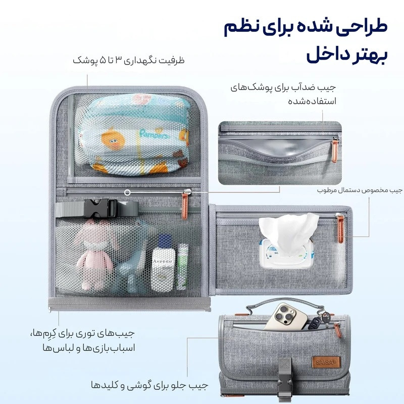 زیرانداز تعویض نوزاد مدل PAD190005