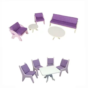 اسباب بازی مدل مبل و میز غذاخوری مجموعه 10 عددی