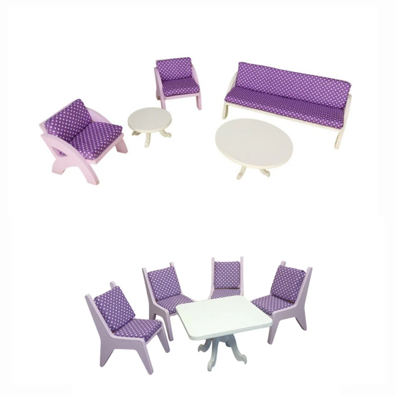 اسباب بازی مدل مبل و میز غذاخوری مجموعه 10 عددی