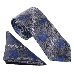 ست کراوات و دستمال جیب مردانه نسن مدل T252