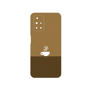 MAHOOT Minimal Cup of Coffee Icon Cover Sticker for Xiaomi Redmi 10
