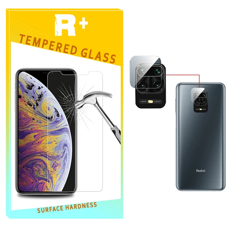 محافظ لنز دوربین آرپلاس مدل شیشه ای مناسب برای گوشی موبایل شیائومی Redmi Note 9Pro