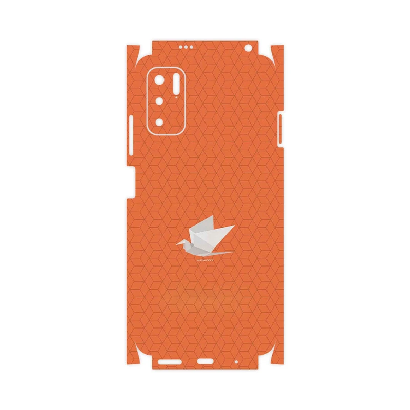 برچسب پوششی ماهوت مدل Minimalist origami bird-FullSkin مناسب برای گوشی موبایل شیائومی Redmi Note 10 5G