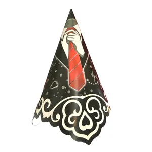 کلاه تولد مسترتم طرح کروات بسته 10 عددی