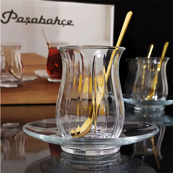 ست فنجان و نعلبکی 12 پارچه پاشاباغچه مدل لینکا کد 8009