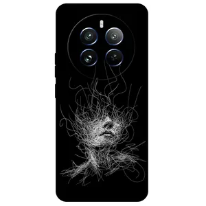 Megafone Face Sketch 7423 Cover For Realme 12 Pro / 12 Pro Plus