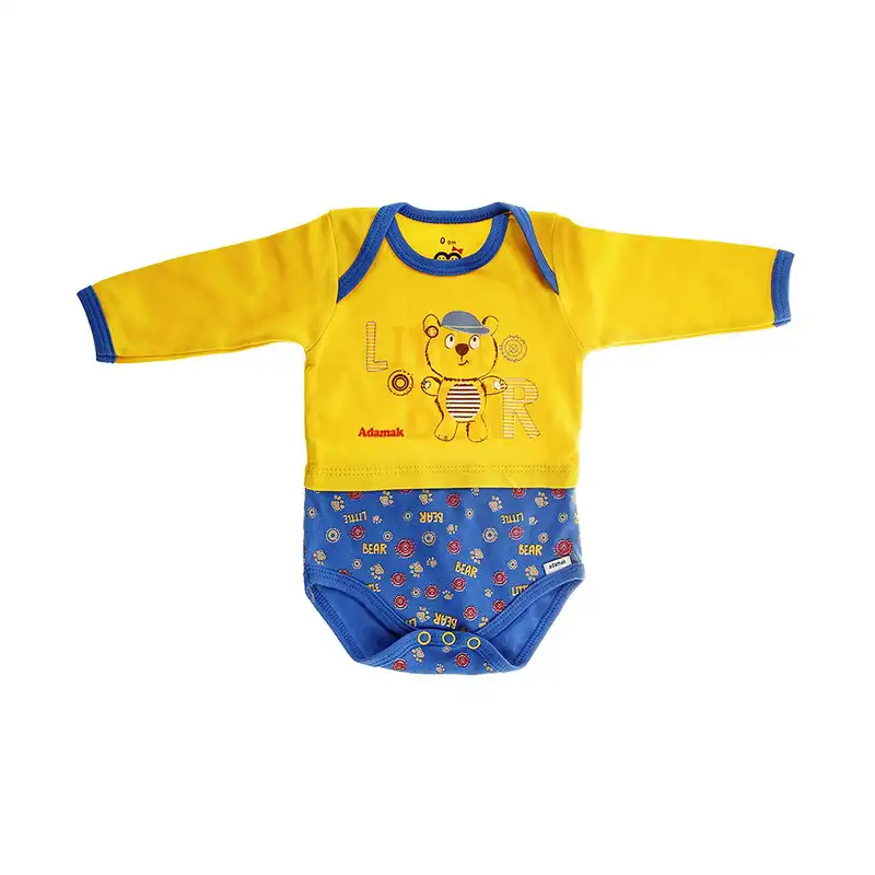 زیر دکمه دار آستین بلند آدمک مدل Little Bear