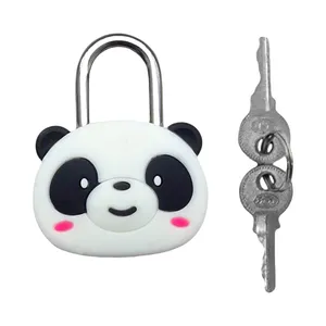 قفل آویز مدل سیلیکونی فانتزی طرح پاندا کد 02 سایز 4 سانتی متر