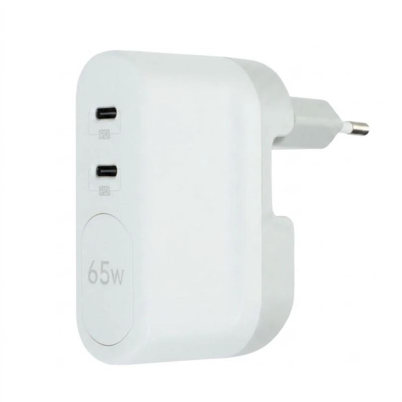 شارژر دیواری 65 وات دو پورت بودی مدل AC326REW