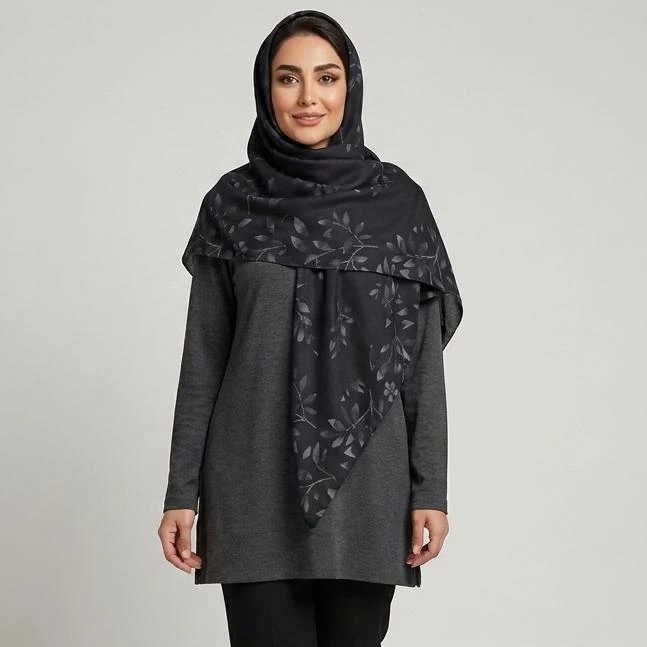 روسری زنانه مدل نخی خنک طرح ساده کد ana-2860