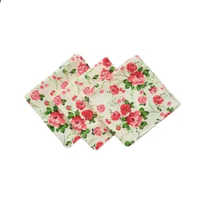 دستمال آشپزخانه مدل گلسرخ کد kit83 مجموعه 3 عددی
