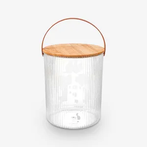 سطل برنج لیمون مدل شیاردار در چوبی کد HS12