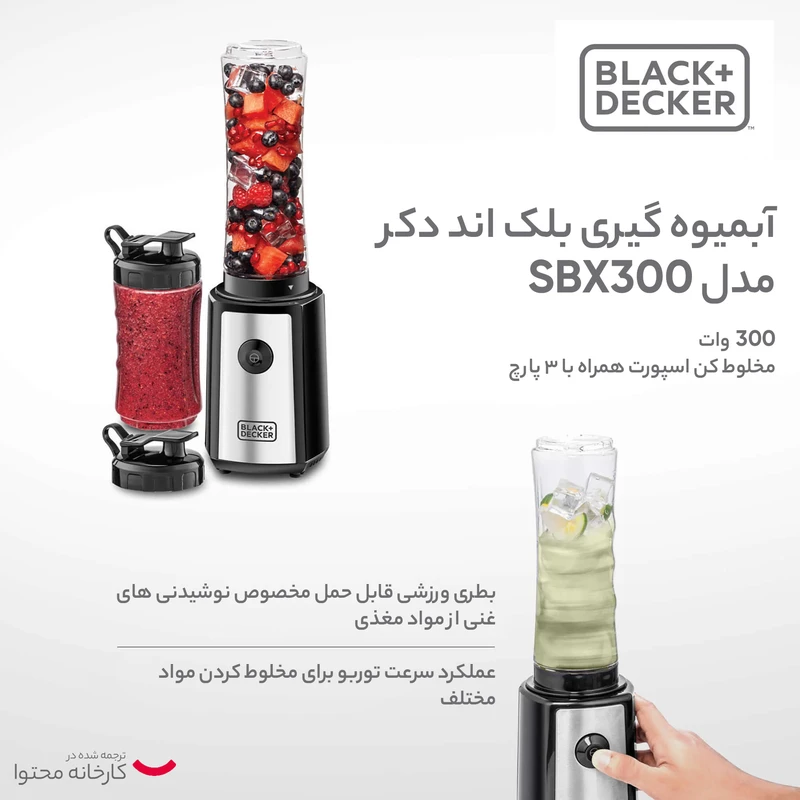 آبمیوه گیری بلک اند دکر مدل SBX300 عکس شماره 14