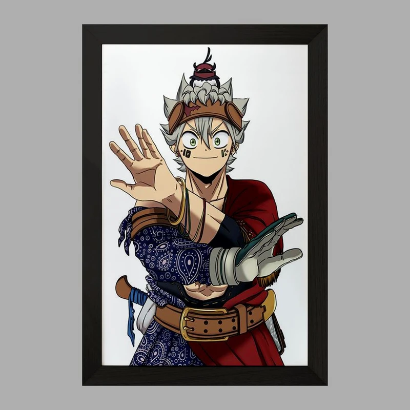 تابلو خندالو مدل آستا انیمه بلک کلاور Black Clover  کد 10254