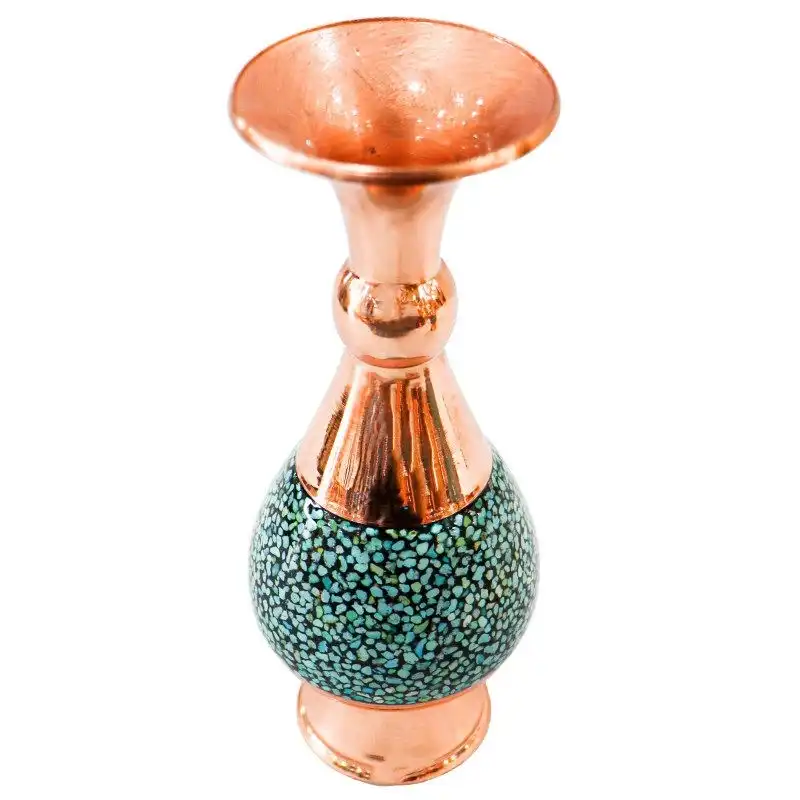 گلدان فیروزه کوبی مدل F013 کد 16 بسته 2 عددی