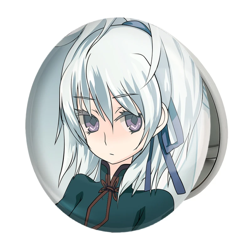 آینه جیبی خندالو طرح  یین انیمه تاریکتر از سیاهی ِDarker Than Black مدل تاشو کد 23458 