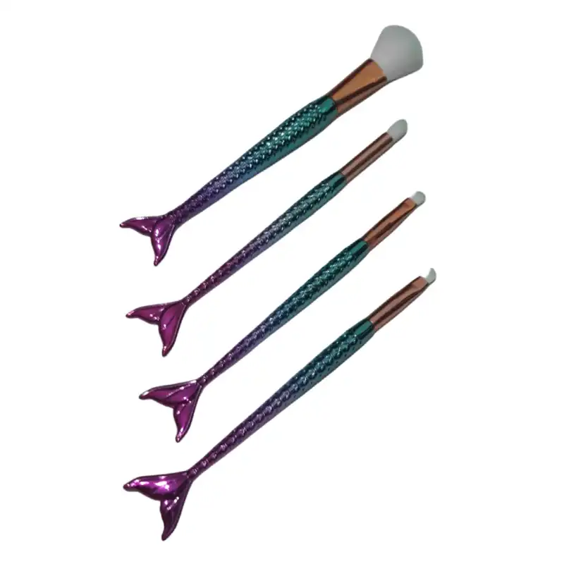ست برس آرایشی مدل ماهی کد Fish مجموعه 4 عددی