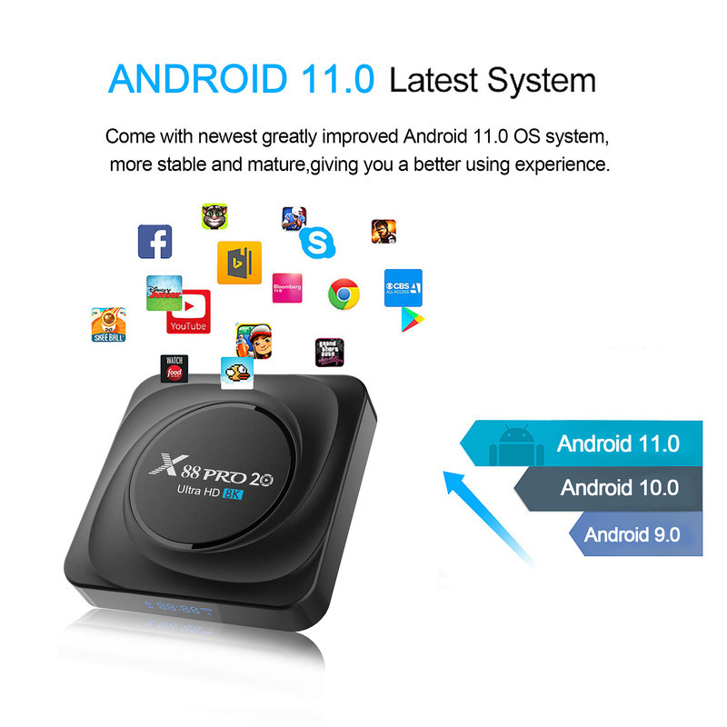اندروید باکس ایکس‌88 مدل PRO 20 4/32GB