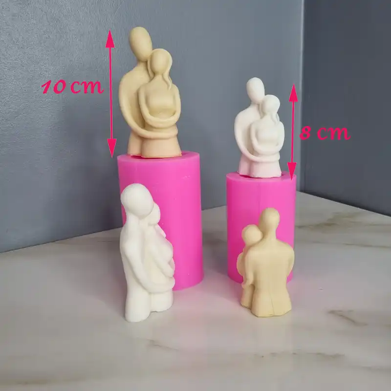 قالب شمع مدل آغوش زوج کد C02 مجموعه 2 عددی