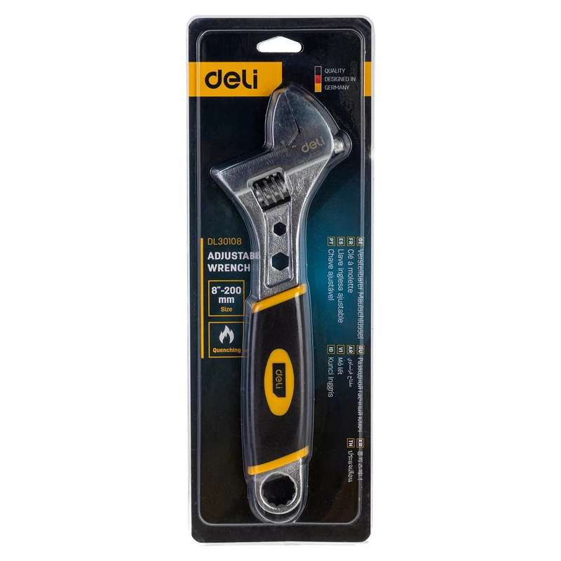 آچار فرانسه دلی مدل DL30108 سایز 8 اینچ