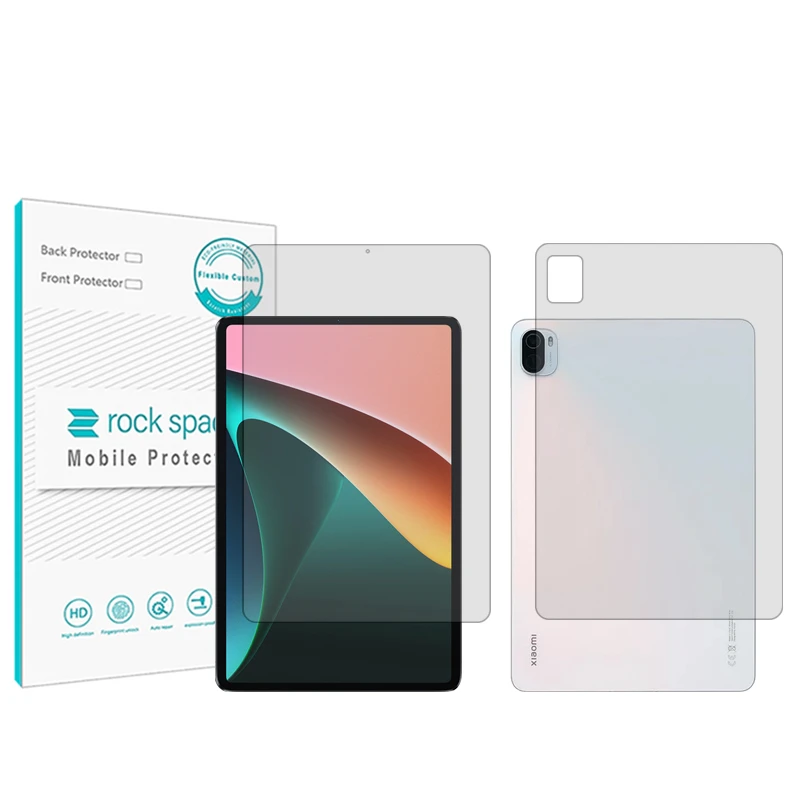 محافظ صفحه نمایش شفاف راک اسپیس مدل Hygel مناسب برای تبلت شیائومی Pad 5 به همراه محافظ پشت تبلت