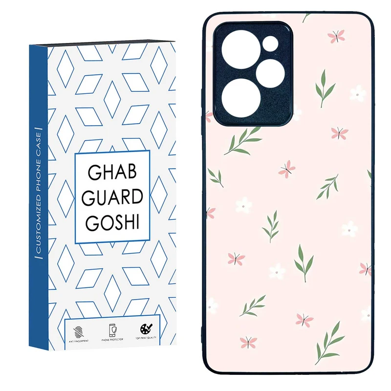 کاور قاب گارد گوشی طرح گل صورتی کد TPU-056 مناسب برای گوشی موبایل شیائومی  POCO X5 PRO