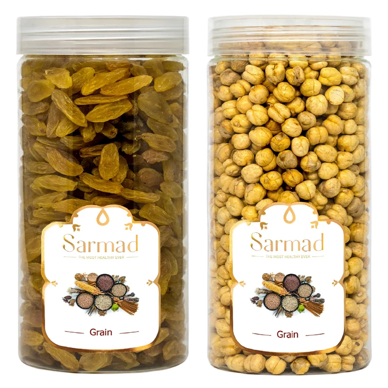 نخودچی نمکی سرمد - 400 گرم به همراه کشمش ممتاز - 500 گرم