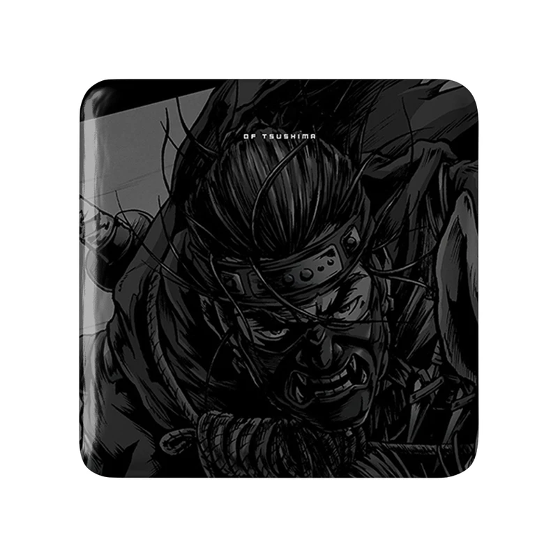 مگنت خندالو طرح جین(گوست) گوست آف سوشیما مدل مربعی کد 30818