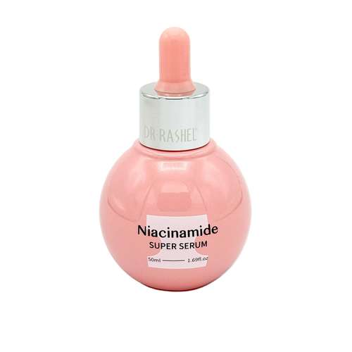 سرم روشن کننده صورت دکتر راشل مدل نیاسینامید 5% مناسب انواع پوست حجم 50 میلی لیتر
