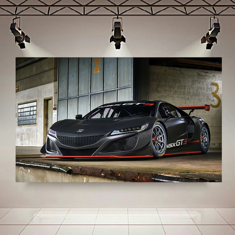 تابلو بوم طرح ماشین مدل Honda NSX GT3 کد AR2645
