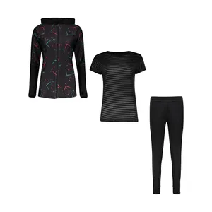 ست 3 تکه لباس ورزشی زنانه مدل استایل کد Mhr-15