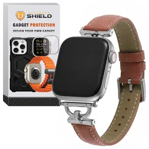 Ultimate Shield band model ThinD Leather suitable for Apple watch 44/45mm Series 4/5/6/7/SE/SE2/SE3