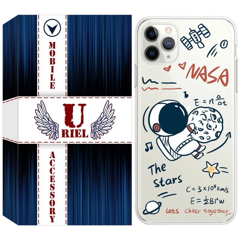 کاور یوریل مدل Clear کد 27 طرح ناسا مناسب برای گوشی موبایل اپل iPhone 11 Pro Max
