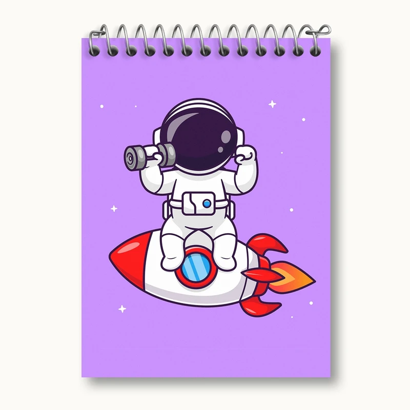 دفتر یادداشت 50 برگ خندالو مدل فضانورد کد 25104