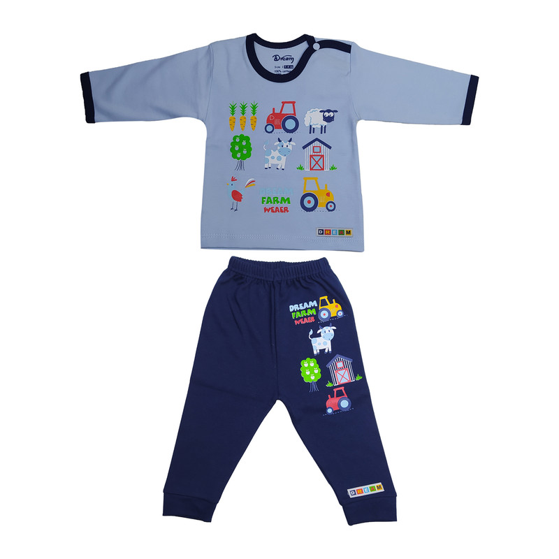ست تی شرت و شلوار نوزادی مدل فارمر