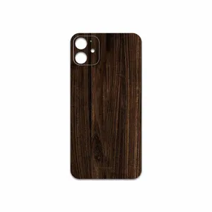 MAHOOT Dark Walnut Wood Cover Sticker for Apple iPhone 11