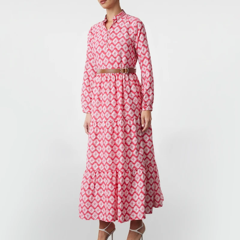 پیراهن یقه ایستاده زنانه ترندیول مدل 816713850