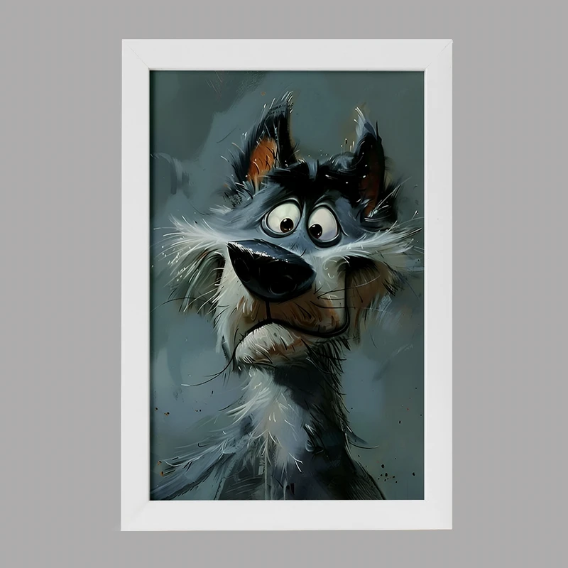 تابلو خندالو مدل سگ خنگ کد F6564