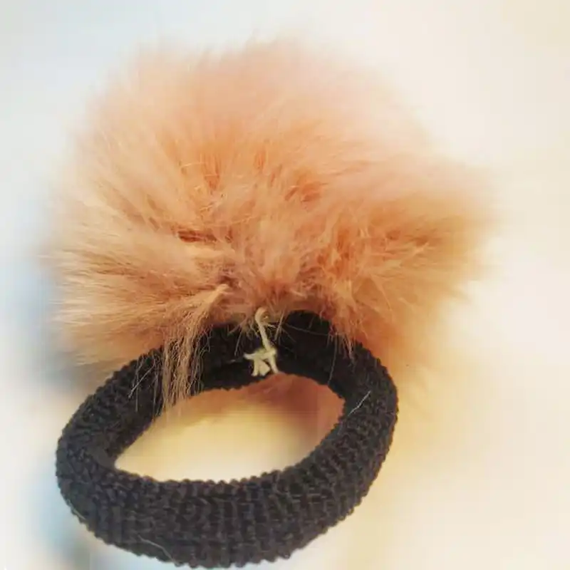 کش مو دخترانه مدل پوم پوم بسته دو عددی