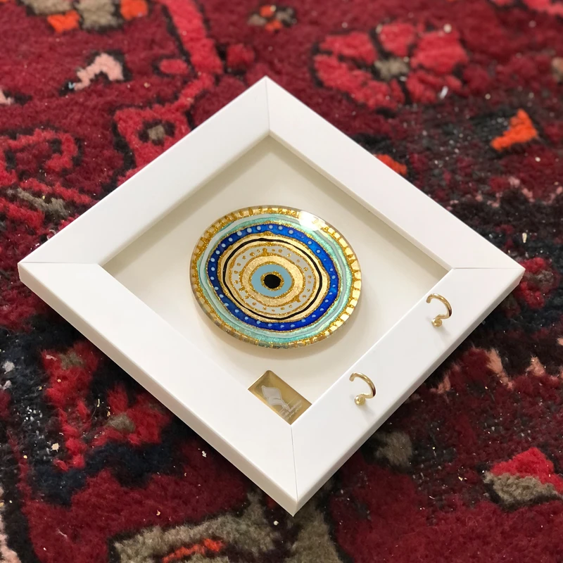 عکس شماره 6 : جاکلیدی مدل تابلو بشقاب طرح چشم نظر