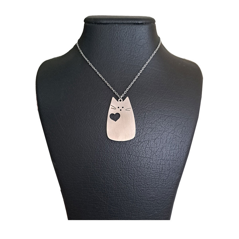 گردنبند دخترانه مدل گربه کد 04 گردنبند دخترانه مدل گربه کد 04