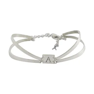 دستبند نقره زنانه دلی جم طرح A  کد 646 D