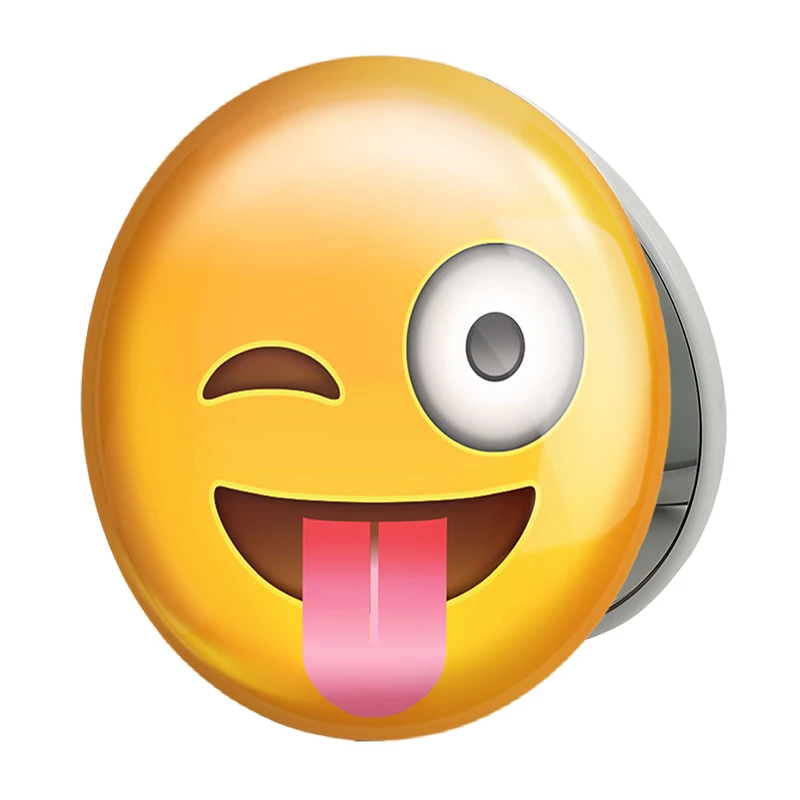 آینه جیبی خندالو طرح ایموجی مدل تاشو کد 24688 